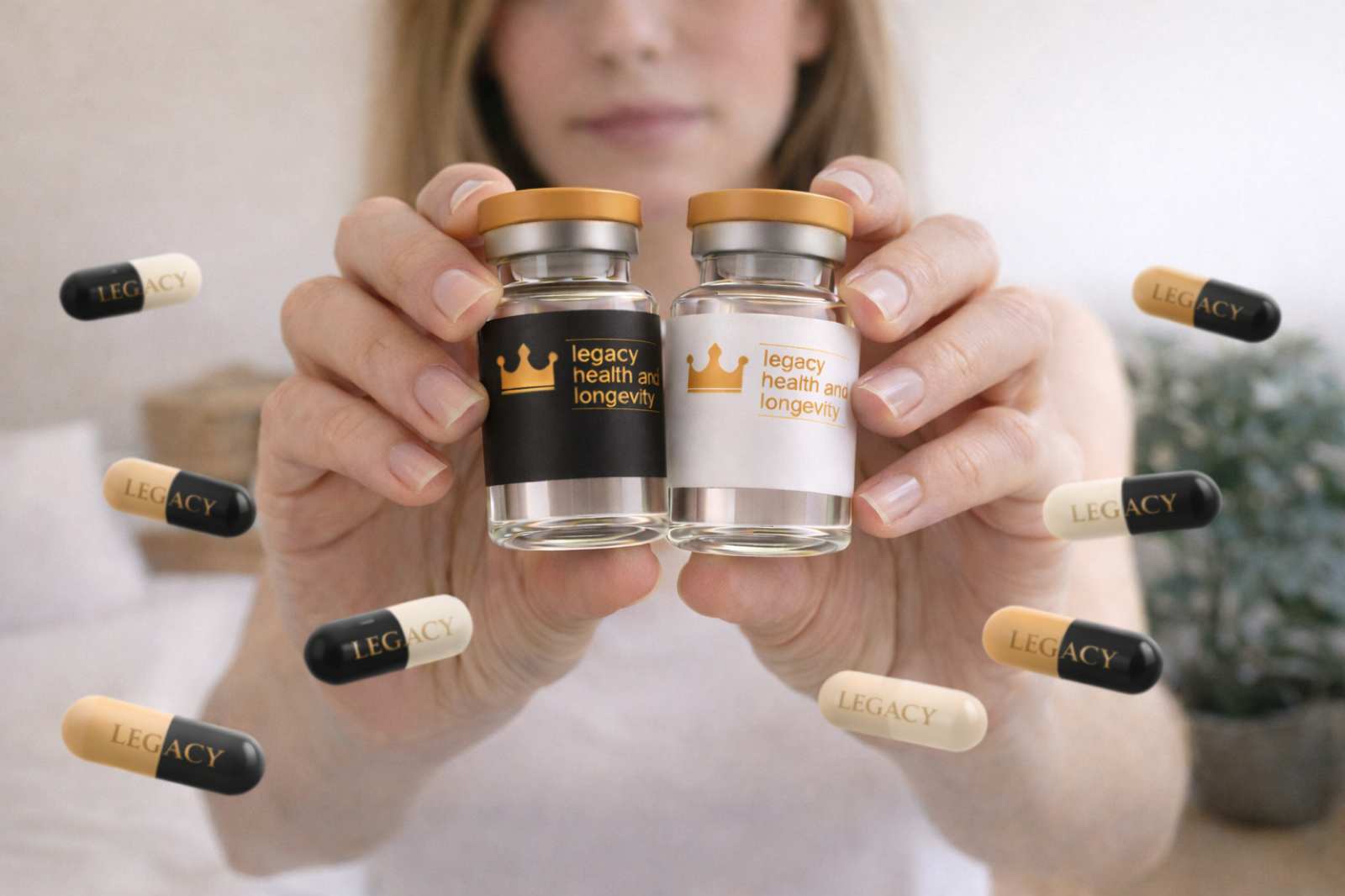 Legacy Health & Longevity peptide vials
